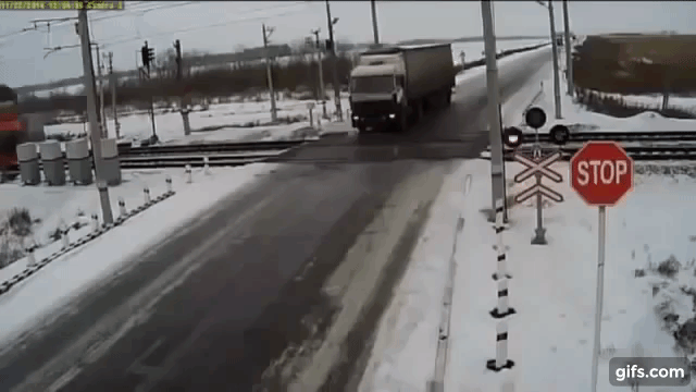 hit by a truck gif