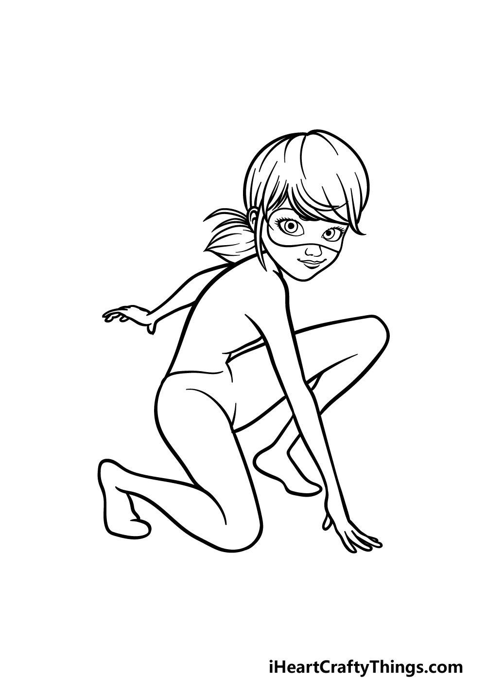 How To Draw Miraculous Ladybug Full Body striping off