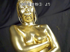 japanese gold paint porn