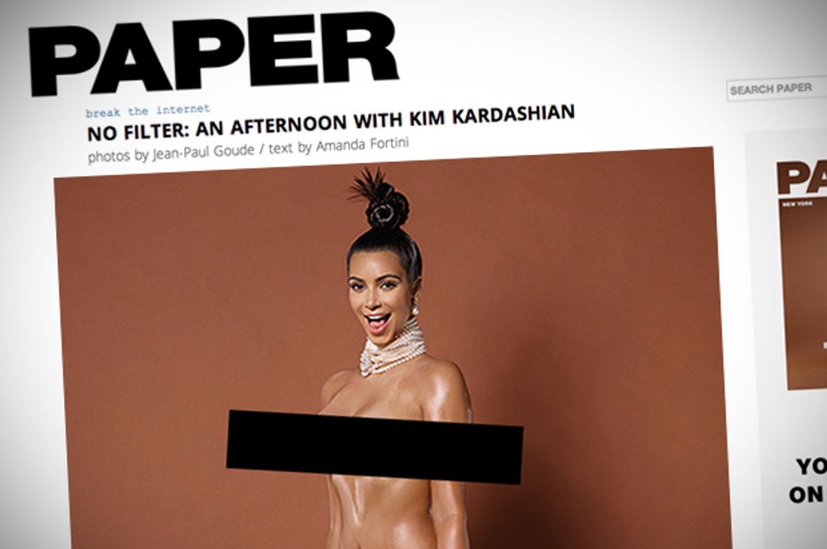 brian husta recommends kim kardashian butt nude pic