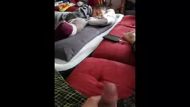 masturbating in front of mom