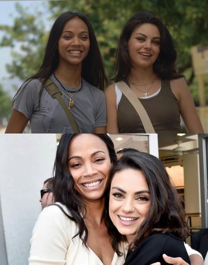 carl ickes share mila kunis and zoe saldana photos