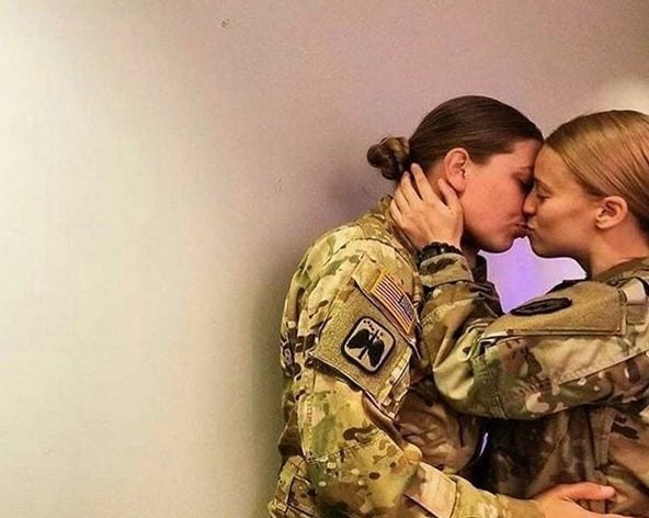 military lesbians porn