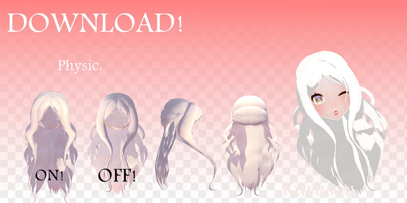 mmd long hair dl