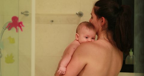 mom in shower videos