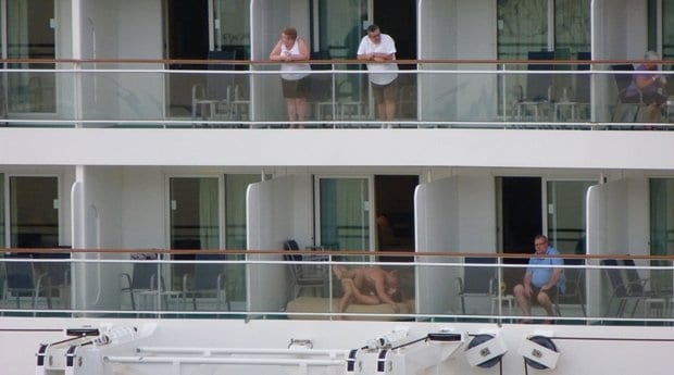 ali taher ali share nude on cruise ship balcony photos