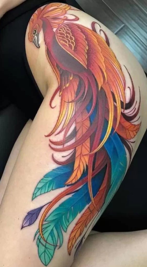 phoenix tattoo for girl