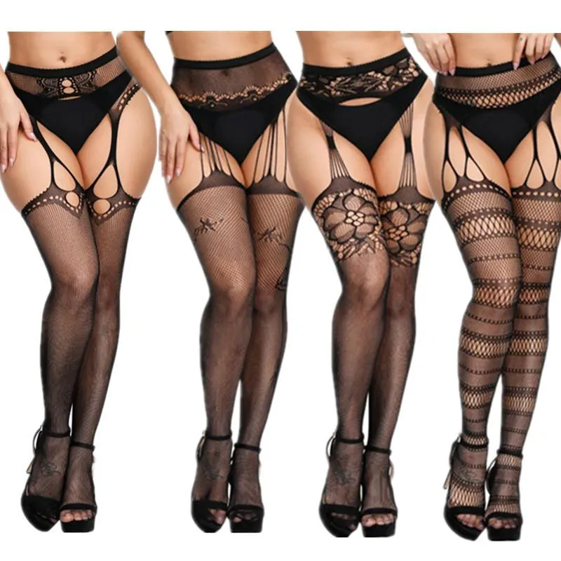 Best of Plus size crotchless stockings