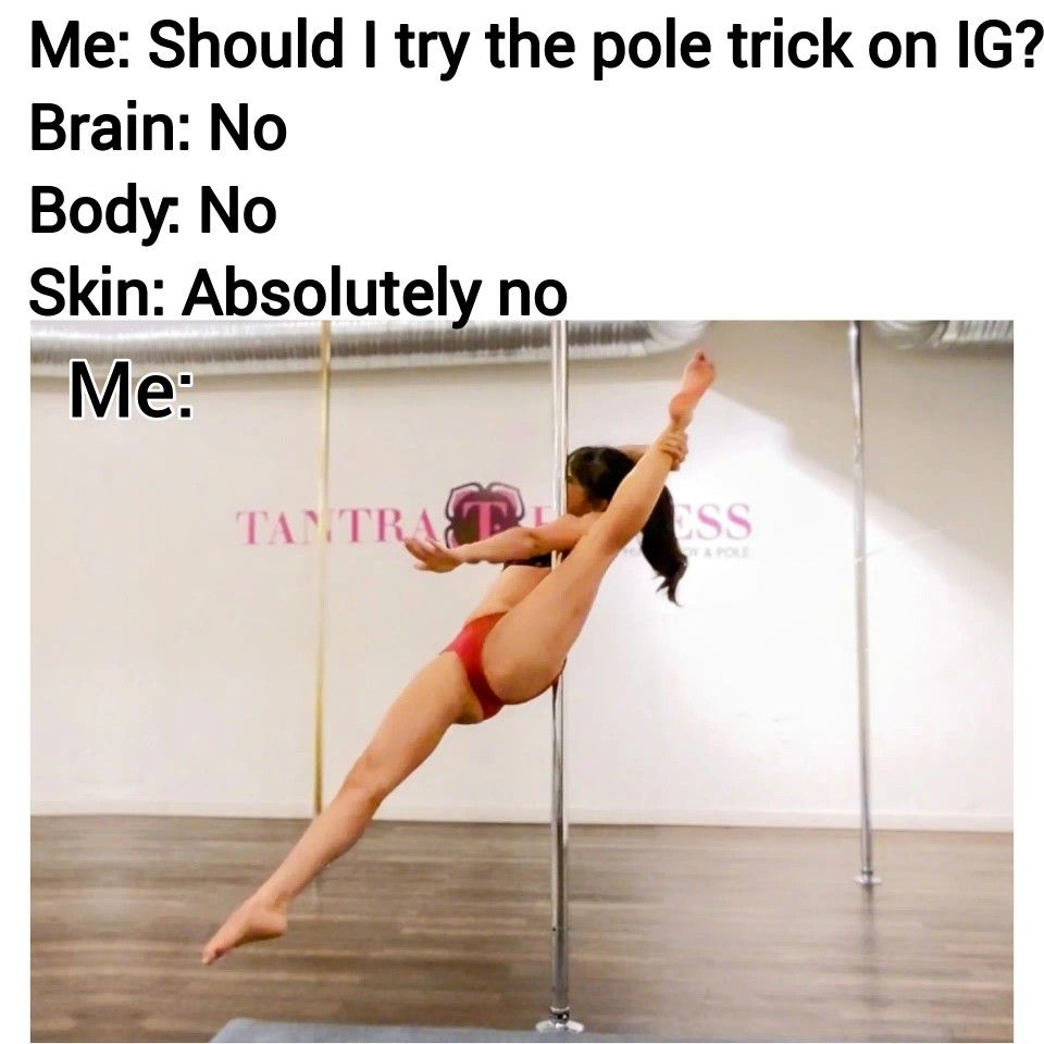 pole dancer meme