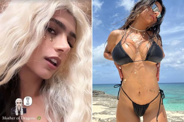 Porn Star On Beach Looks Like Danaerys war naked