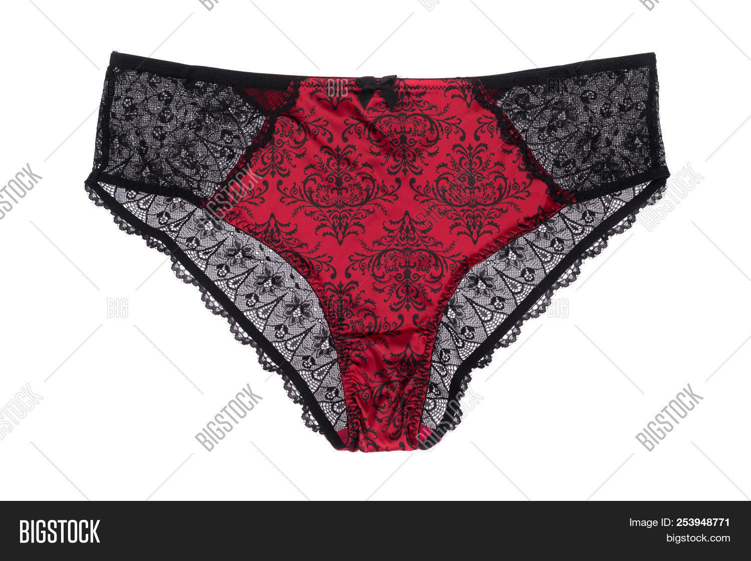 Best of Red panties with black lace