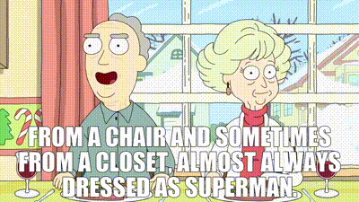 Best of Rick and morty superman gif