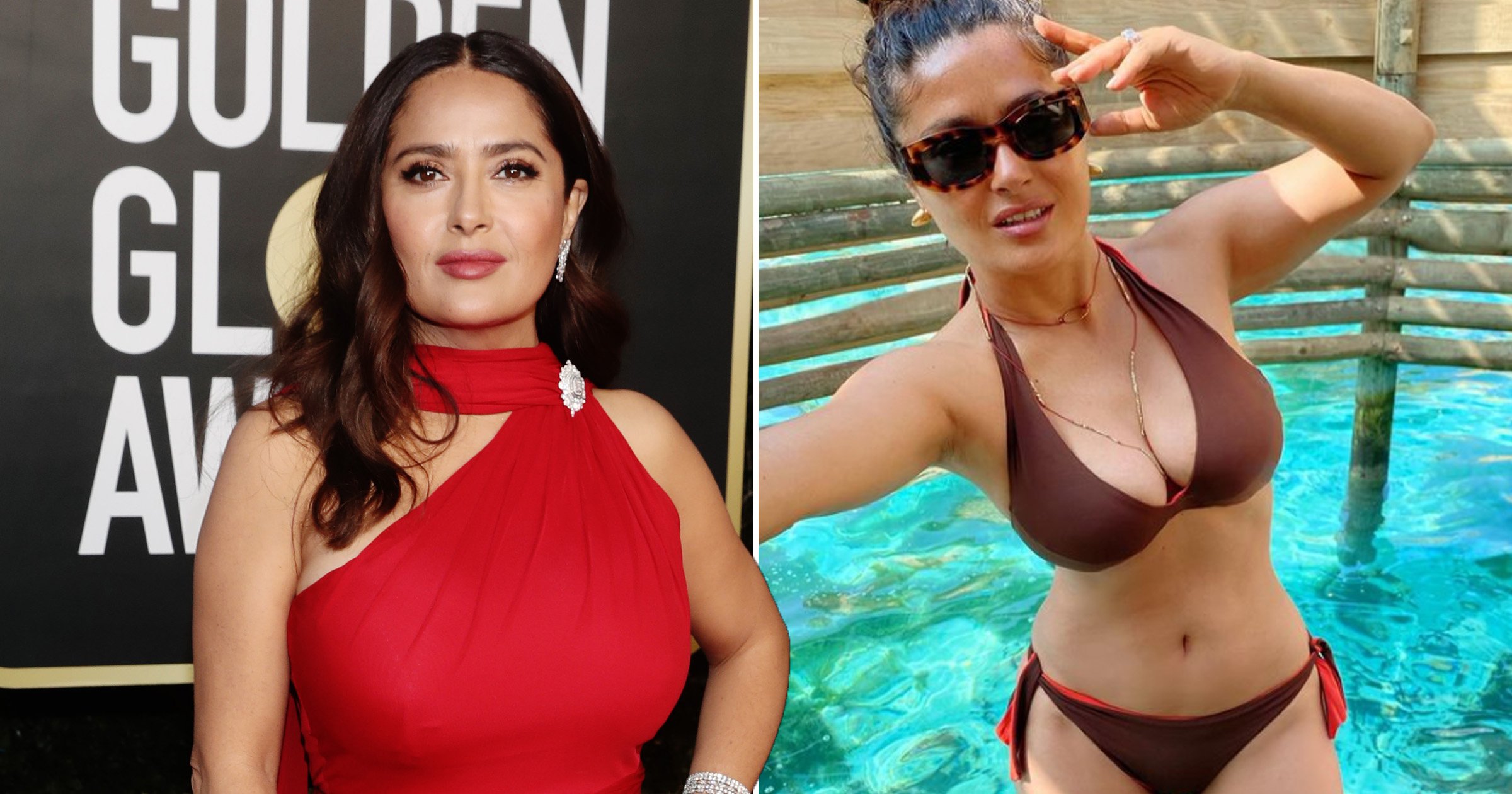 salma hayek breast pics