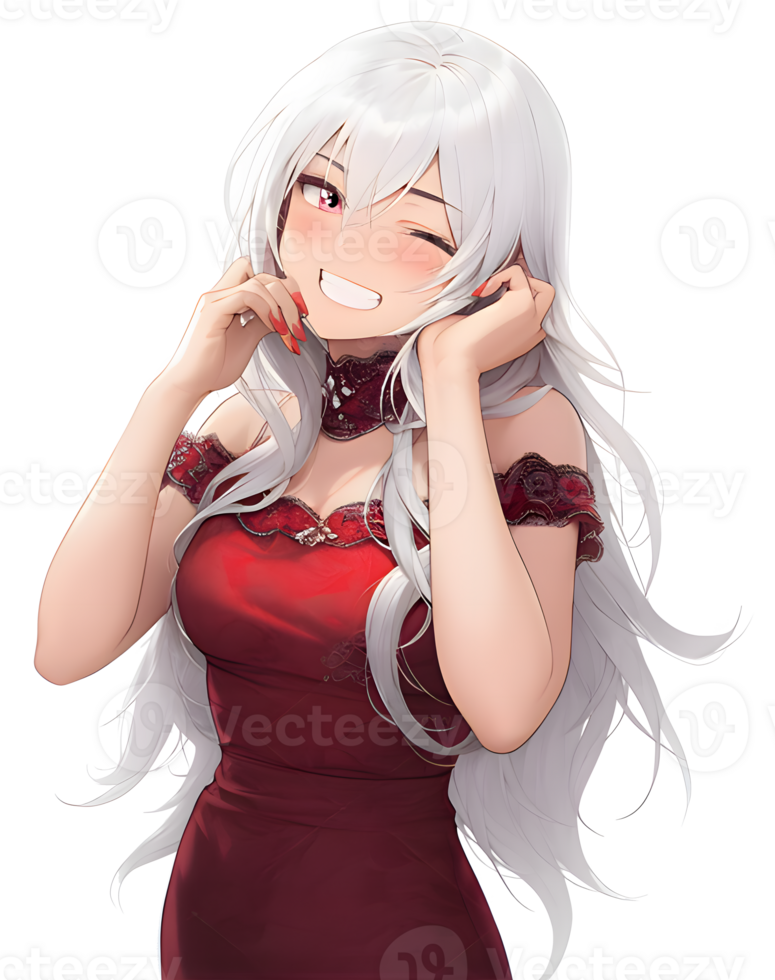 Silver Haired Anime Girls gold coast