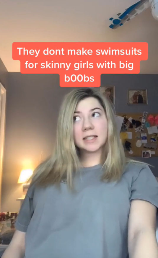 amanda tyner recommends skinny girl giant tits pic