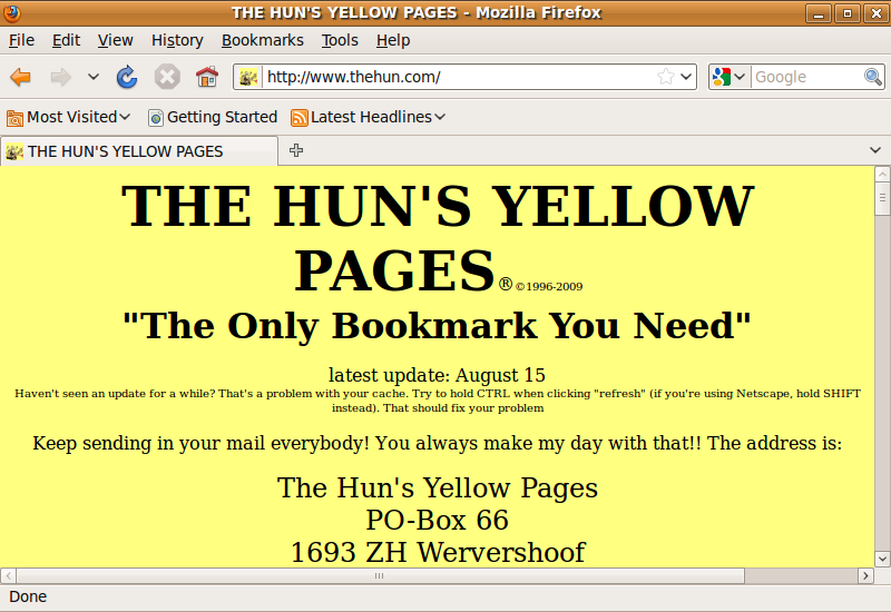 charlene carter recommends The Hun S Yellowpages