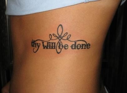 benjamin kahler recommends Thy Will Be Done Tattoo