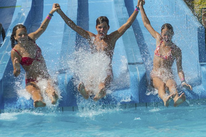 andreas ali share top falls off at water park photos