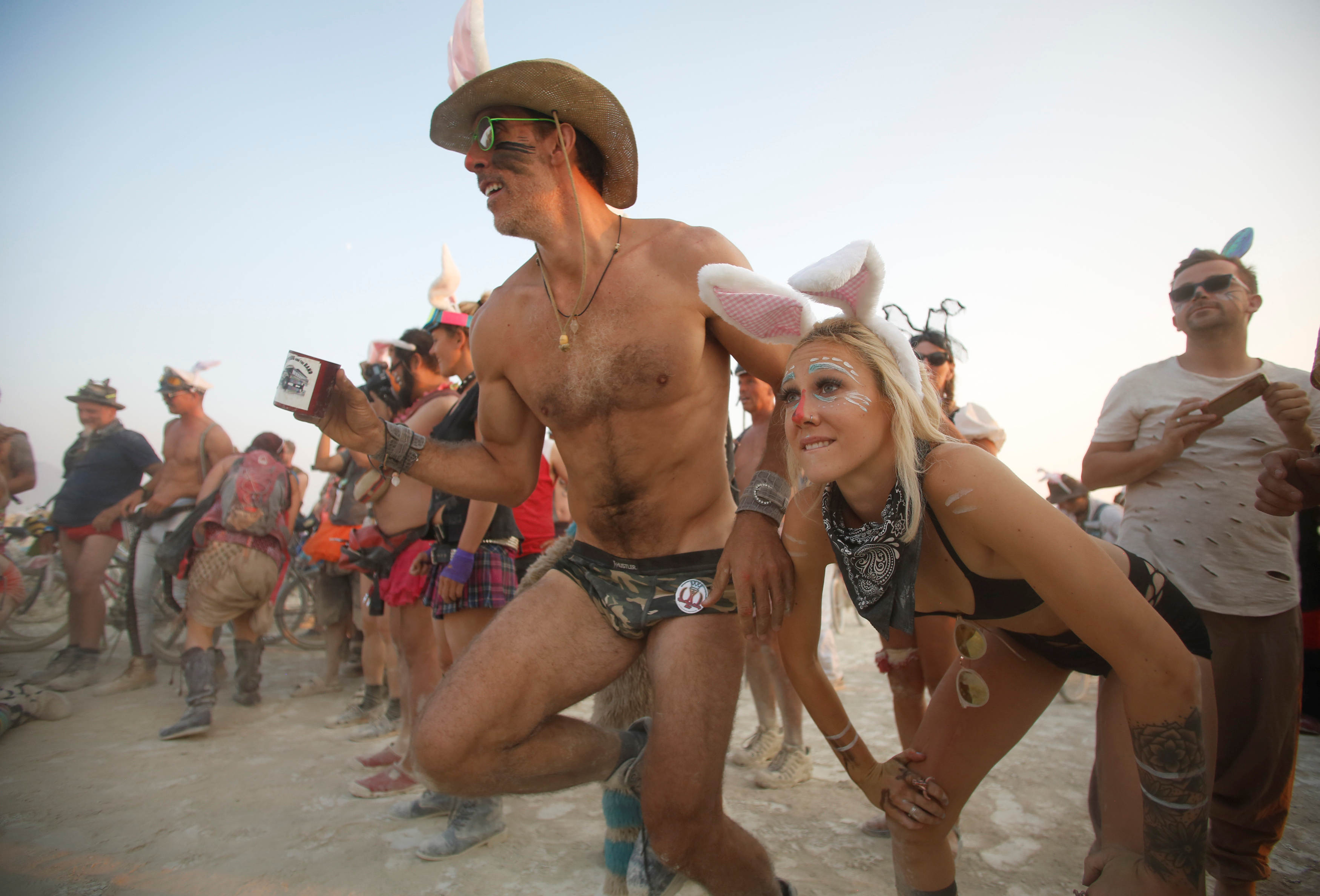 clyde stone recommends topless at burning man pic