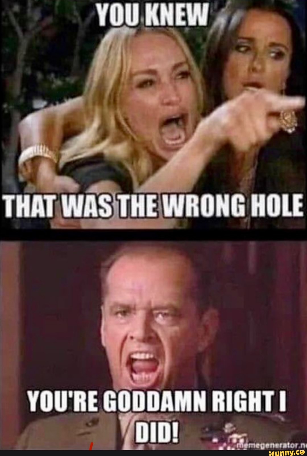 Best of Wrong hole meme